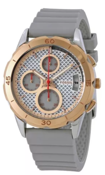 Klockarmband Fossil ES4042 Silikon Grå 20mm